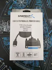 Sabrent USB 2.0 to Parallel Printer Cable Adapter