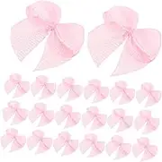 HOLIDYOYO 200pcs Bows: Polyester Ribbon Bow Crafts - Sweet and Stylish Mini Premade Bowknot 0.8inch for DIY Projects Birthday Parties Favors