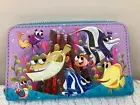 Loungefly Disney Finding Nemo and friends in fish tank purse Wallet Vegan New