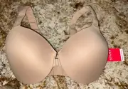 SPANX Bra-Llelujah Front Close Underwire Contour Molded NUDE Bra NEW Womens 32DD