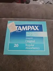 VINTAGE 90's TAMPAX 20 Original Regular TAMPONS BOX Non Applicator 1992 New