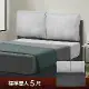 【Famo法摩】F6 亞麻貓抓布床頭片 靠墊床頭板 超耐磨防潑水布料 好清潔保養5尺 - 標準雙人床頭片