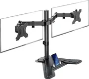 Dual Monitor Stand Desk Mount Height Adjustable 2 Screens 27in