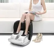Foot Calf Massager, Shiatsu Foot Massager Machine with 4D Airbag Wrapping, Adjustable 3 Levels Of Intensity and Constant Temperature Heating Function, 360° Circular Compression, for Boost Energy