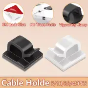 Adhesive Cable Clips Wire Holder Organizer Cord Organizer Cable Wire Management