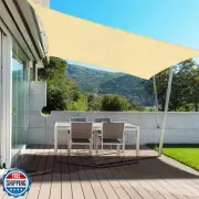 PureFit Rectangle Sun Shade Sails 5 x 8 ft (Straight Edge) Sun UV Blocking Ou