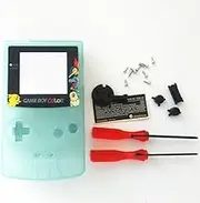 New Replacement Full Housing Shell Cover Case Pack Backlight Backlit for Gameboy Color GBC Repair Part-Luminous Green Edition