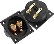 Alipis 2pcs Box Speaker Box Terminal Cup Pure Speaker Connectors for Enhanced Audio Easy Installation and Reliable Performance Subwoofer Systems