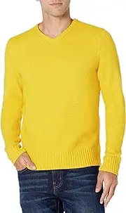 [Amazon Essentials] Men's Long-Sleeve Soft Touch V-Neck Sweater