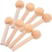 GARVALON 8pcs Wooden Shaker Pegs for Pegboard Wood Hooks for Easy Installation Organization Workshops Kitchens Garages Versatile Storage for Crafts Tools