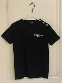 在飛比找Yahoo!奇摩拍賣優惠-熱門新款 全新 Balmain  logo print T-