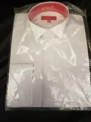 New 14 14.5 x 37 M HWI Red Label Tuxedo Shirt TUXXMAN