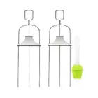 Skewers 3-prong Bbq Skewers for Grilling Meat Veggies Shrimp Kabob Sticks
