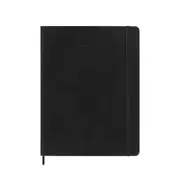 2025-2026 18-Month Diary Moleskine Extra Large Weekly Notebook Softcover Black M-DSB18WN4Y26