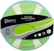 Chuckit PARAFLIGHT Dog Fetch Toy Large Frisbee Glow in the Dark 3D Rechargeable
