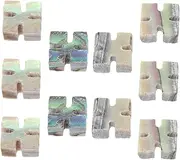 VICASKY 10pcs Abalone Shell Guitar Fretboard Dots Inlay Material for Ukulele Mandolin