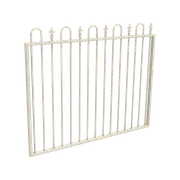 ProtectorAl 1201 - 1500mm x 1200mm Surfmist Aluminium Garden Gate Loop & Spear