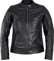 John Doe Adina Ladies Motorcycle Leather Jacket, black, Size L for Women
