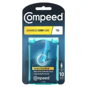 Compeed, Advance Corn Care, Toe, 10 Active Gel Cushions