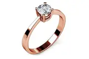 Solitaire Ring Embellished With SWAROVSKI Crystals