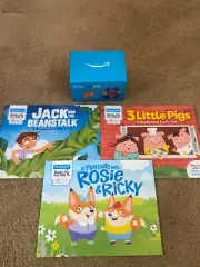 NEW Amazon Echo Dot Kids (5th Gen, 2022) Dragon With 3 Alexa Readyland books