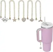 [Nwsrayu] 5 pcs Charm Accessories For Stanley Cup ID Charm Personalized For Stanley Tumbler Cup Identification Handle