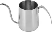 Stainless Steel Coffee Kettle, Gooseneck Coffee Kettle, Pour Over Coffee Kettle, Thicken Coffee Kettle with Handle for Tea Milk Brewing (Seven-Character Handle 350ml Stainless Steel (with)