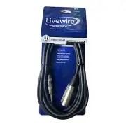 Livewire Advantage Interconnect Cable 1/4" TRS Male to XLR Male 10 ft. AS10TX