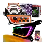 Polaris RZR LED Headlight Halo RGB Bluetooth fits Polaris General, XP 900, 1000