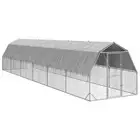 Chicken Run Chicken Coop Animal House Cage Hen House Galvanised Steel vidaXL
