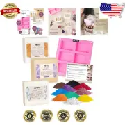 All-inclusive Soap Making Supplies for Kids & Adults - 3 lbs Base and 10 Colors
