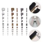 24 Sets Metal Zipper Head Slider Zipper Bottom Stopper Zipper Head Accessories