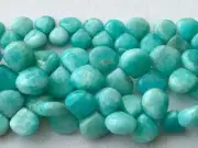 7.5-9.5mm Amazonite Plain Heart Briolettes Natural Amazonite For Necklace