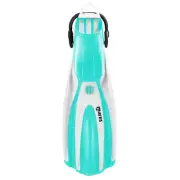 Mares Avanti Super-Channel Open Heel Fin w/Bungee Strap, Regular, White/Aqua
