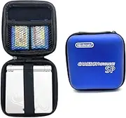 New for GBA SP Big Carry Case Hard Protective Storage Bag Blue Color, for Gameboy Advance GBASP Handheld Game Consoles, Dedicated Anti-bump Dustproof Travel Carrying Case EVA Portable Packet