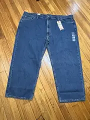 Levi's 550 Relaxed Fit Denim Blue Jeans Men's 54x28 B&T NWT
