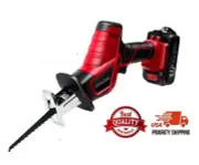 New Toolman 20V 1.3A Cordless Lithium-Ion Reciprocating Saw ,Blade & Tool Bag