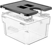 Sous Vide Container with Lid Double-Door-Opening Design Sous Vide Containers with Built- in Rack 11.65QT Sous Vide Pot Slow Cooker Container Compatible with Most Sous Vide Cookers