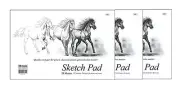 3 Pcs 20 Sheets premium quality Sketch Book Paper Pad 12"×18" (30.4cm×45.6 cm)