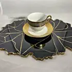 Handmade Geode Design Marble Resin Coaster Set Of 6