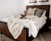 Waterproof Dog Blanket Soft Plush Throw Protects Bed Couch from Stains orPet Fur