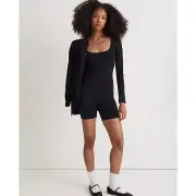Madewell Knit Long-Sleeve Biker Unitard Medium