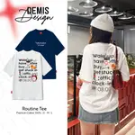 DAILY ROUTINE DEMIS 超大 T 恤 - 100% 優質棉 - 本地品牌