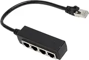 RJ45 Ethernet Splitter 1 to 3, Gigabit Ethernet Switch, Starlink Ethernet Adapter for Laptop