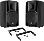 2x RCF ART 710-A MK4 10" PA Speaker 1400W + 2x RCF H-BR ART Horizontal Brackets