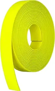 Strapworks BioThane Beta Series Coated Webbing, 1 Inch x 100 Feet, Hot Yellow