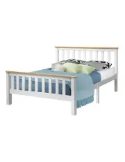 [Artiss] Pony Wooden Queen Size Bed Frame in White