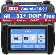 XTOOL IP616 Car Diagnostic Tool: 2025 OBD2 Scanner with All Systems, 31+ Resets, ECU Configuration, Oil Reset/ABS Bleeding/DPF/EPB/SAS/TPMS, Injector Coding, FCA/CAN FD/DoIP, Auto VIN, Lifetime Update