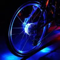 在飛比找Yahoo!奇摩拍賣優惠-自行車輪鼓風火輪山地車炫彩警示燈花鼓燈騎行裝備魔幻燈單車配件