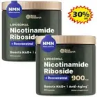 2pack Nicotinamide Riboside/+Resveratrol NAD+ Supplement 900mg` Anti-Aging NEW